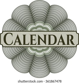 Rosette estilo dinero del calendario