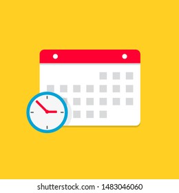 Icono de Vector de color del mes calendario
