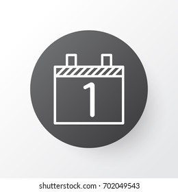 Calendar Month Icon Symbol. Premium Quality Isolated Agenda Element In Trendy Style.