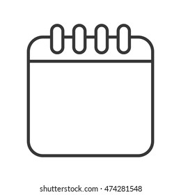 calendar month planner time icon. Flat and isolated design. Vector illustration
