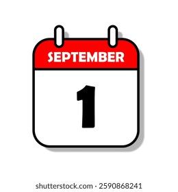 A calendar with the month of September