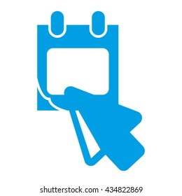 calendar mouse pointer vector icon