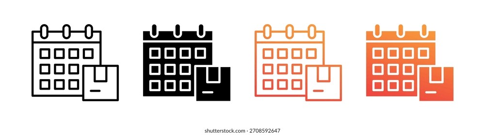 Vector de conjunto de iconos de estilos múltiples