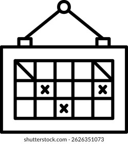 Calendario Nuevo diseño creativo de iconos vectoriales