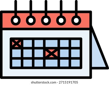 Calendario Nuevo diseño creativo de iconos vectoriales