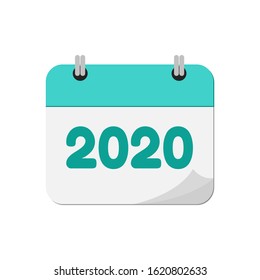 Calendar new year 2020 vector colurful design.