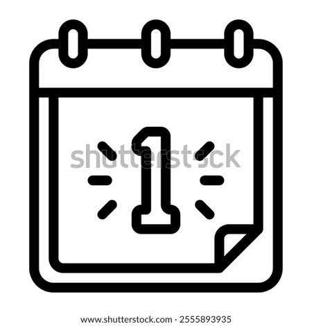 Calendar New year icon illustration