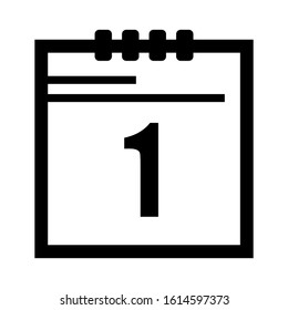 calendar new year icon isolated sign symbol vector illustration - high quality black style vector icons
