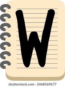 Calendar Note Letter Alphabet Vector Element