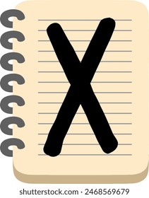 Calendar Note Letter Alphabet Vector Element