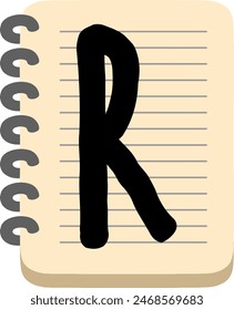 Calendar Note Letter Alphabet Vector Element