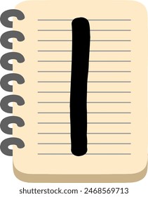 Calendar Note Letter Alphabet Vector Element