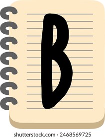 Calendar Note Letter Alphabet Vector Element