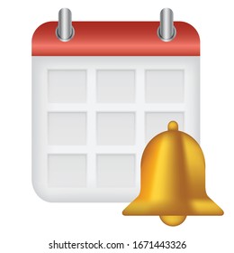 Calendar Notification and Desktop Bell Icon