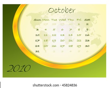 Calendar october 2010
