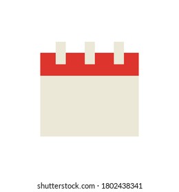 Calendar office element icon. Simple color vector elements of cabinet accessories icons for ui and ux, website or mobile application