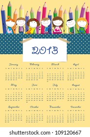 Calendar on 2013 year