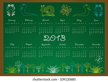 Calendar on 2013 year