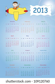 Calendar on 2013 year