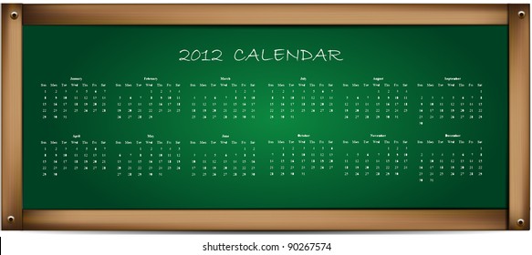 Calendar on School Board