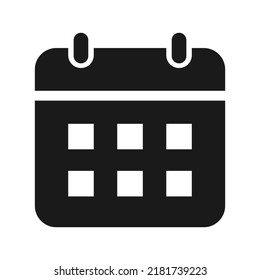 Calendar on the wall icon. Schedule, date icon symbol vector illustration