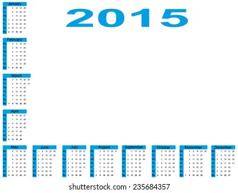 Calendar on a white background, vector