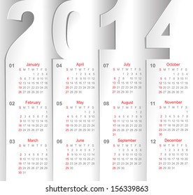 calendar on white sheets of paper