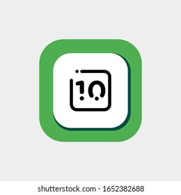 Calendar One Daily Icon, Icon Calendar Vector Art, Daily Calendar, Date 10