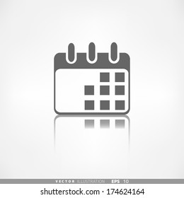 Calendar organizer icon. Date symbol