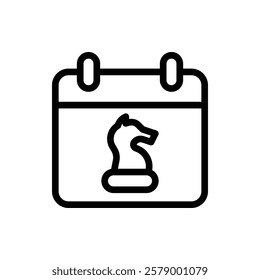 Calendar Outline Icon. Calendar Icon