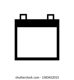 Calendar outline icon isolated. Symbol, logo illustration for mobile concept and web design.