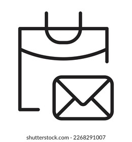 Calendar Outline Icon, Linear Calendar, Black and White Transparent