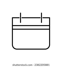 Calendar Outline Simple Illustration. Vector Illustration for web sites, apps, design, banners and other purposes