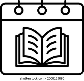 Kalenderübersicht Vektorsymbol-Design
