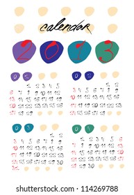 Calendar page design