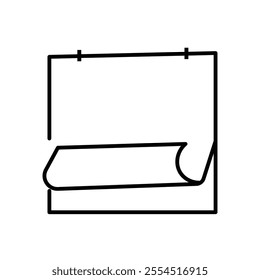 calendar page flip icon vector