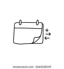 Calendar Page Flipping Showing Time Passing and Monthly Transition
