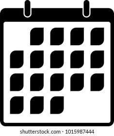 Calendar Page Icon Design Vector Art Illustration