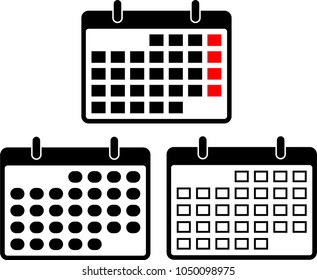 Calendar Page Icon Design Vector Art Illustration