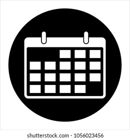 Calendar Page Icon Design Vector Art Illustration