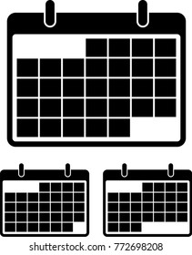 Calendar Page Icon Design Vector Art Illustration