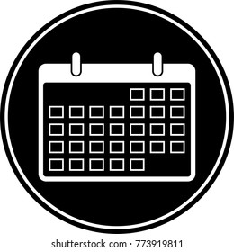 Calendar Page Icon Design Vector Art Illustration