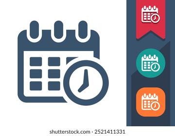 Kalender, Kalenderseite, Zeitplan, Terminsymbol. Professionelles, Pixel perfektes Symbol. EPS 10-Format.