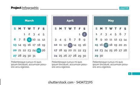 Calendar page slide