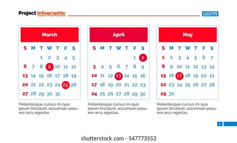 Calendar page slide