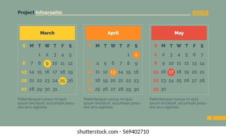 Calendar page slide