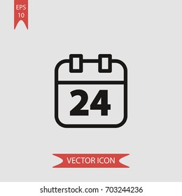 Calendar page vector icon illustration symbol