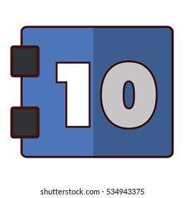 calendar paper icon image vector illustration design 