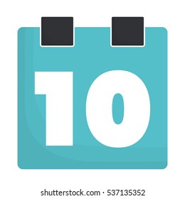 calendar paper icon image vector illustration design 