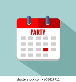  calendar Party Vector EPS 10